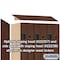 Salsbury Industries Wardrobe Locker, 45" W, 24" D, 76" H, (3) Wide, (6) Openings, Mahogany 27364MAH - alternate 3
